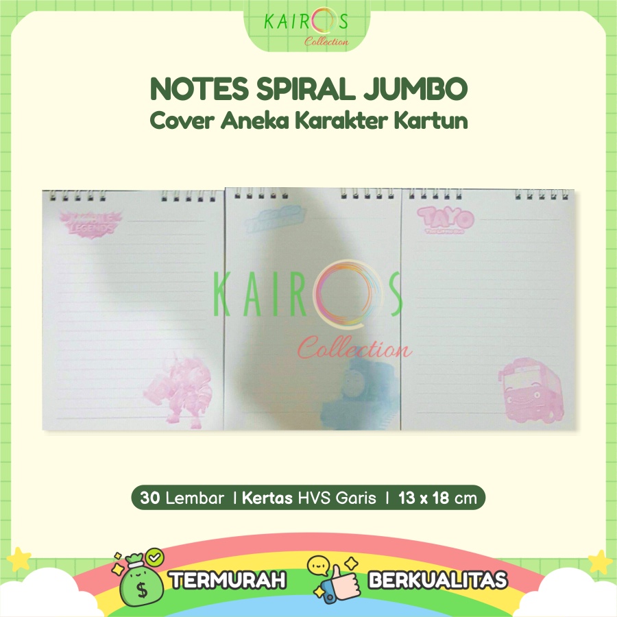 Paket Buku Notes Spiral Jumbo Anak
