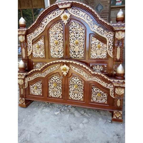 Tempat tidur jati ukir Jepara dipan jati Jepara dipan minimalis tempat tidur minimalis