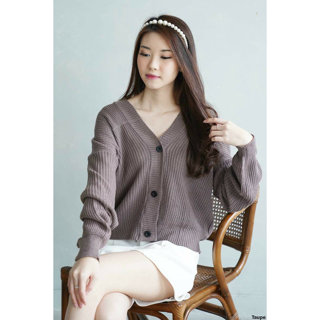 Cardigan Knit Blackhole Atasan Wanita Top