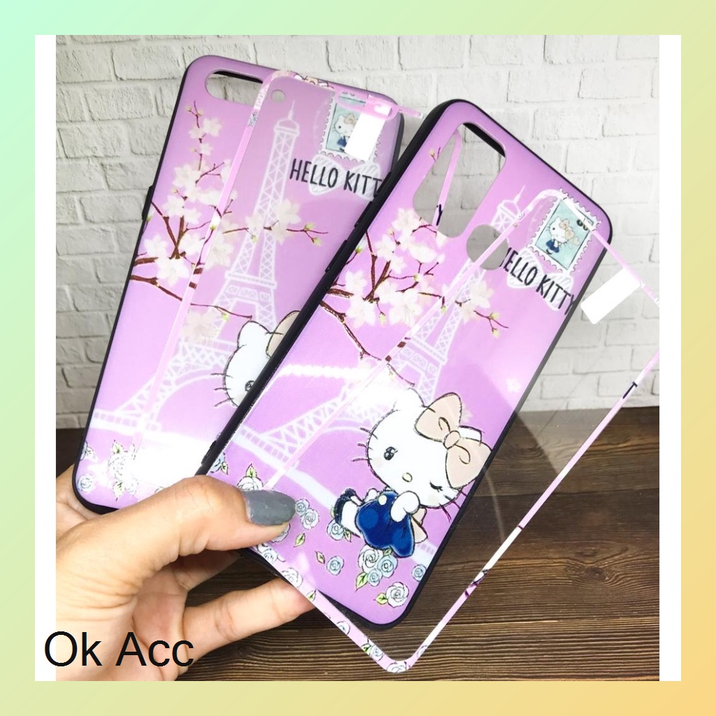 BARU CASE BONUS TG Kaca karakter Oppo A31/Neo 5,A33,A53 2020,A3s,C1,A5s,A7,A12,A11k,Realme 2 Pro,U1,U2, 5/5s/5i/C3, 7i, C17, C15, Vivo Y11 Y12 Y15 Y17, Y30 ,Y30i,Y50, Xiaomi Redmi 8A,9/Prime,Note 9,Note 9 Pro HCTG 25