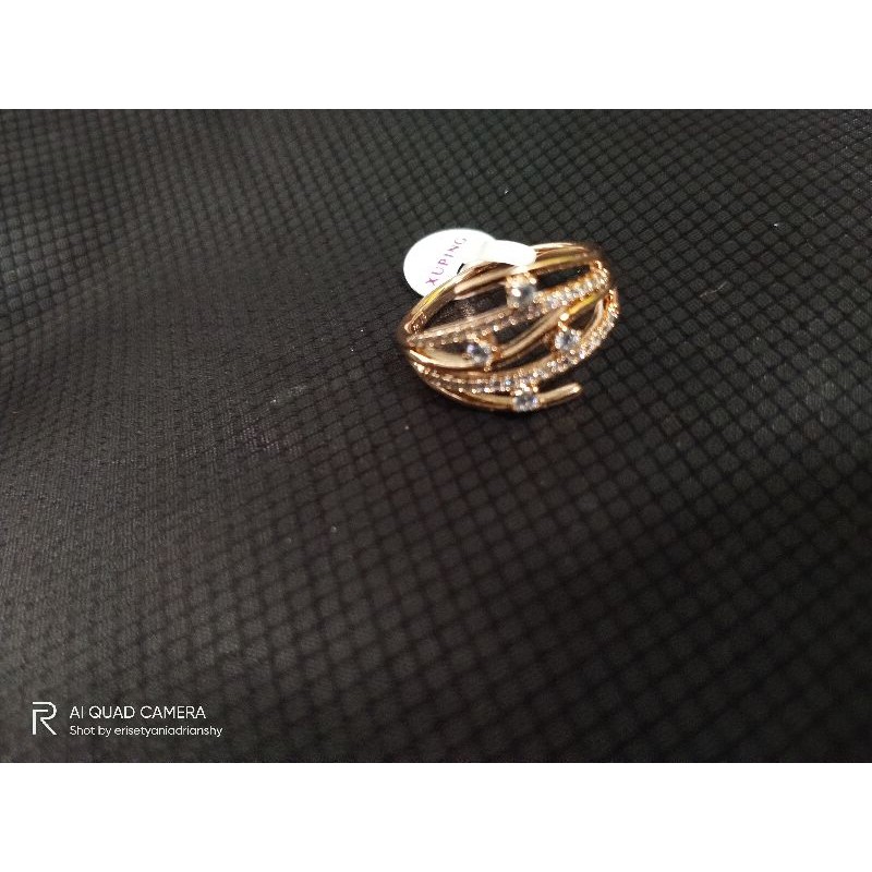 cincin titanium mahkota permata cantik tunangan kondangan nikah xuping/cuping Olla Shopping Depok OS