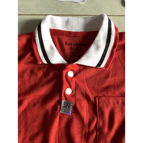 ROMPER KERAH New Bahan Catton 100%Adem-Kerah merah new