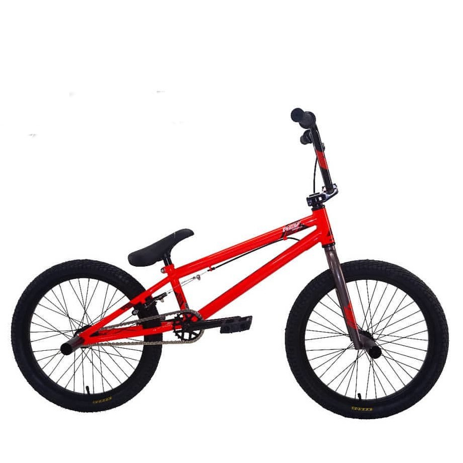 black and pink bmx bike