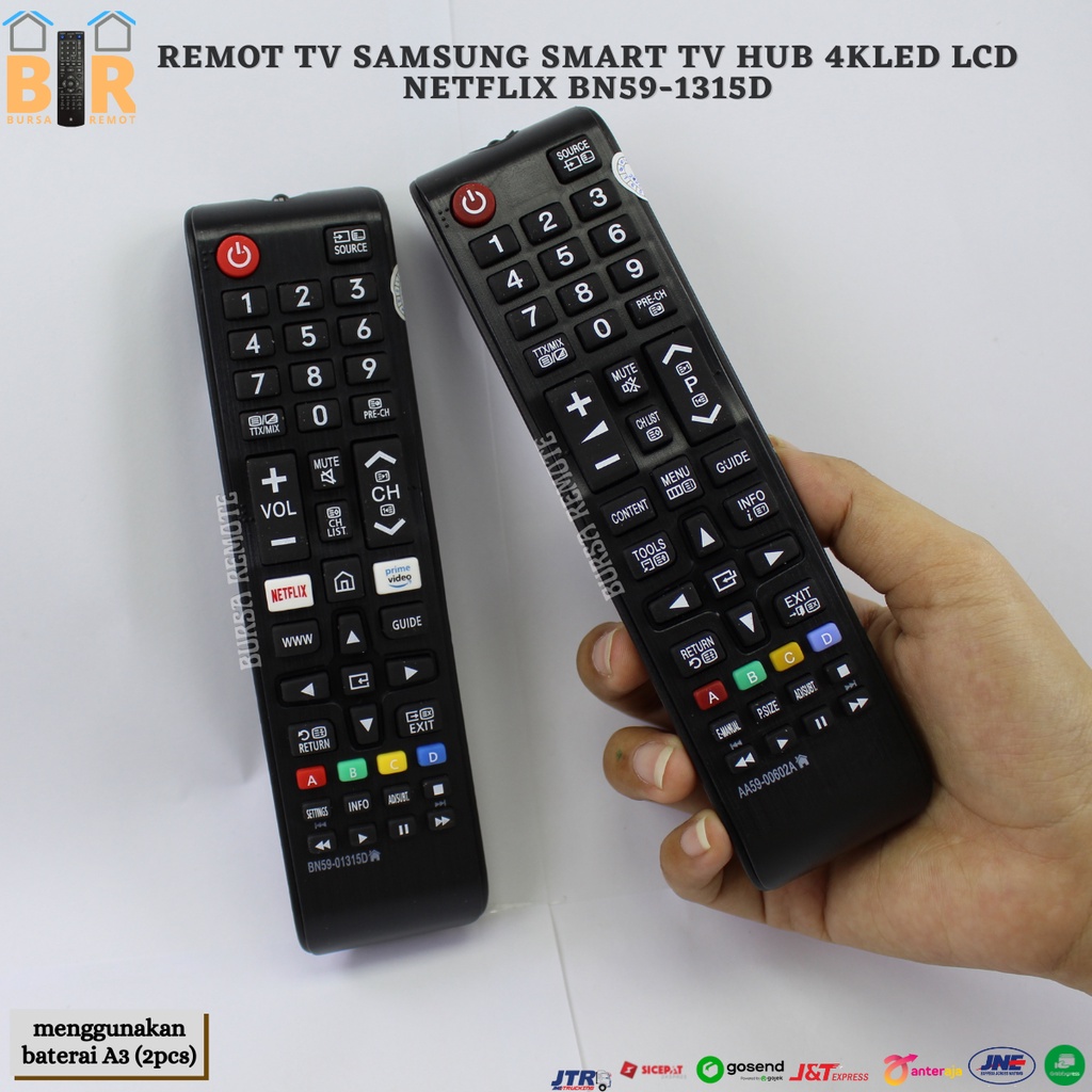 Remot / Remote smart TV Samsung LCD LED Smart TV Netflix BN59-01315D / ecer dan grosir