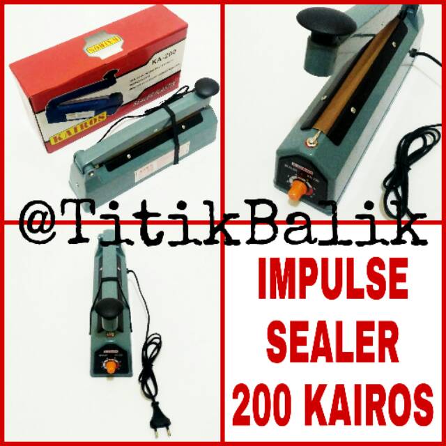 Impulse Sealer 200 Kairos - Alat Penyegel Plastik - Segel Plastik