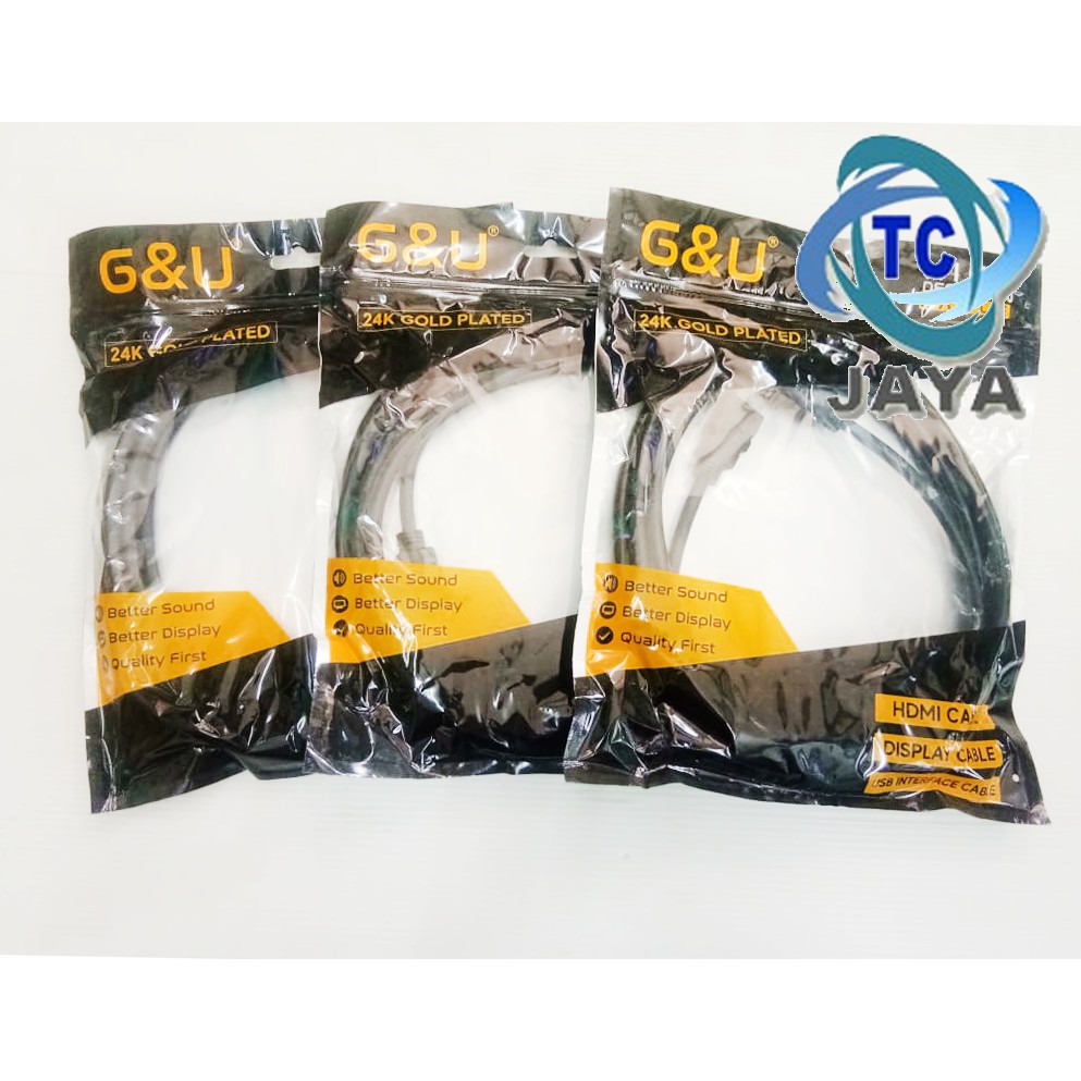 Kabel HDTV TO HDTV 1.5M G&amp;U 24K Gold Plated