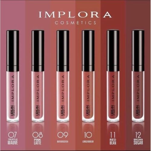 [ SKINHOUSEID ] IMPLORA LIP CREAM URBAN 01 DUSKY NUDE BPOM