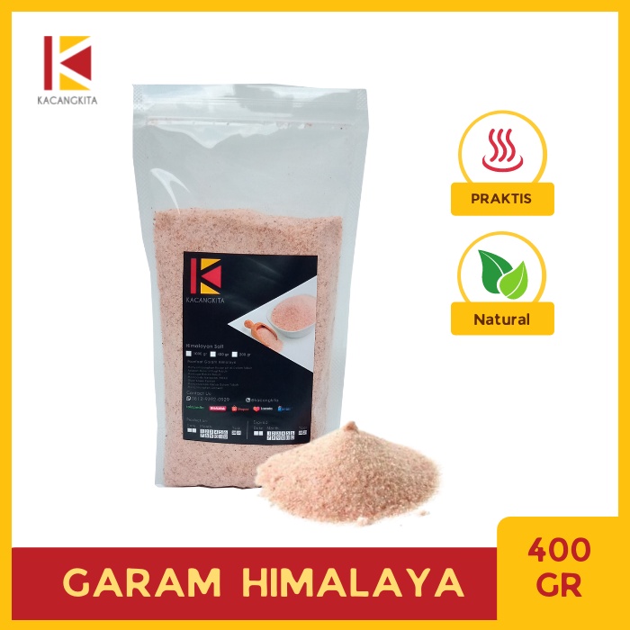 

Garam Himalaya Halus Pink / Himalayan Salt ukuran 400gr