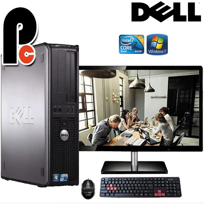 PC Komputer Built Up Dell OptiPlex 380 SLIM dengan MONITOR SPC 19' New