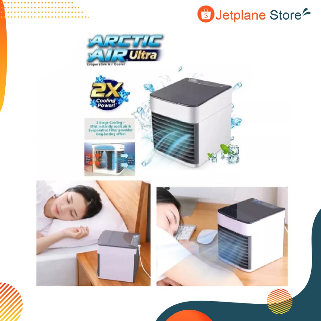 Ac Mini Ac Portable USB Pendingin Ruangan Portable Dengan 2x Cooling Power Arctic Air Ultra