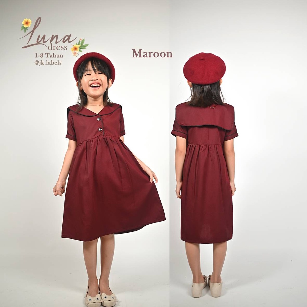 Sailor Luna Dress Anak 1-8 Tahun JK Labels Dress Lucu Anak Model Pelaut Size 1 - 8 Tahun by Kazel CBKS