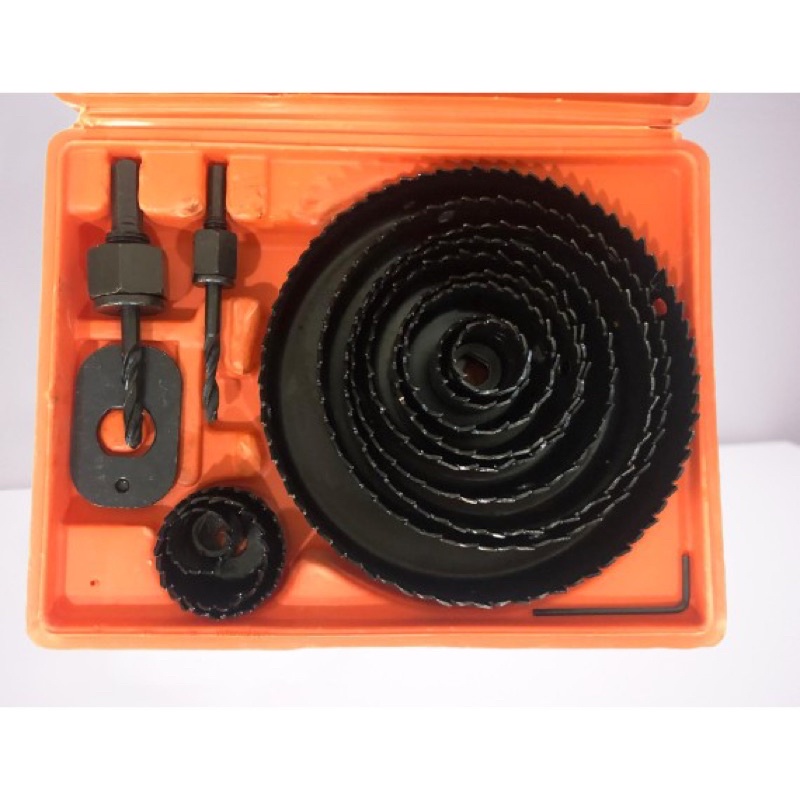 Hole saw kit mata bor lubang set 16pcs merk freed