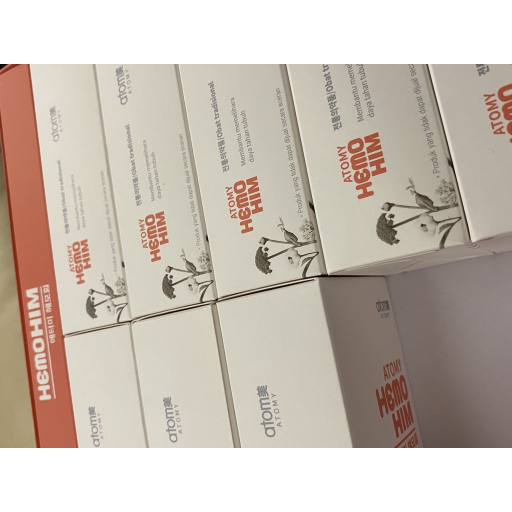 ORIGINAL Atomy Hemohiem isi 6 Sachet sertifikat halal MUI Hemo him Ginseng merah Korea isi 6 sachet 