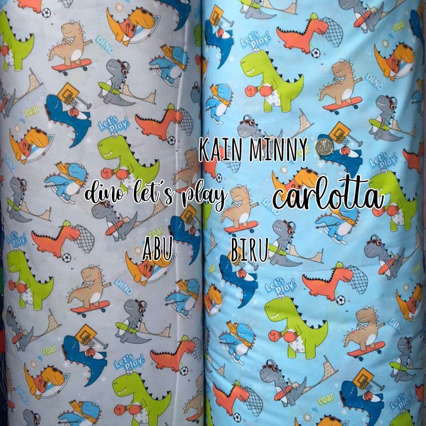 Dino Lets Play - Kain Sprei Katun Lokal Meteran Carlotta