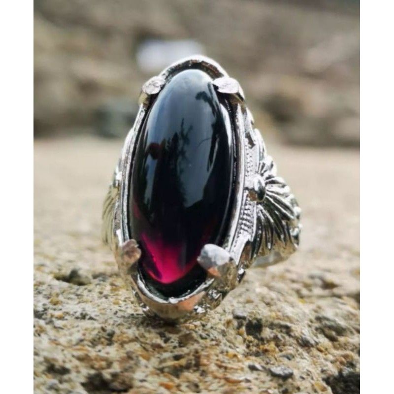 Batu Akik Kecubung Wulung Asli Natural