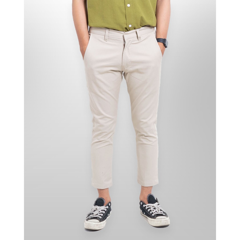 Neo Chino Ankle Pants - Cream