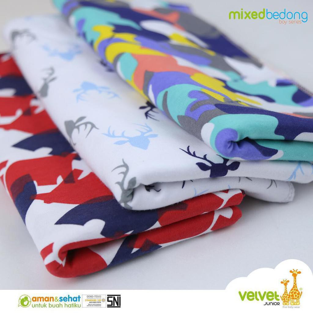 Velvet Junior Kain Bedong Bayi - Bedong Bayi Baru Lahir Newborn