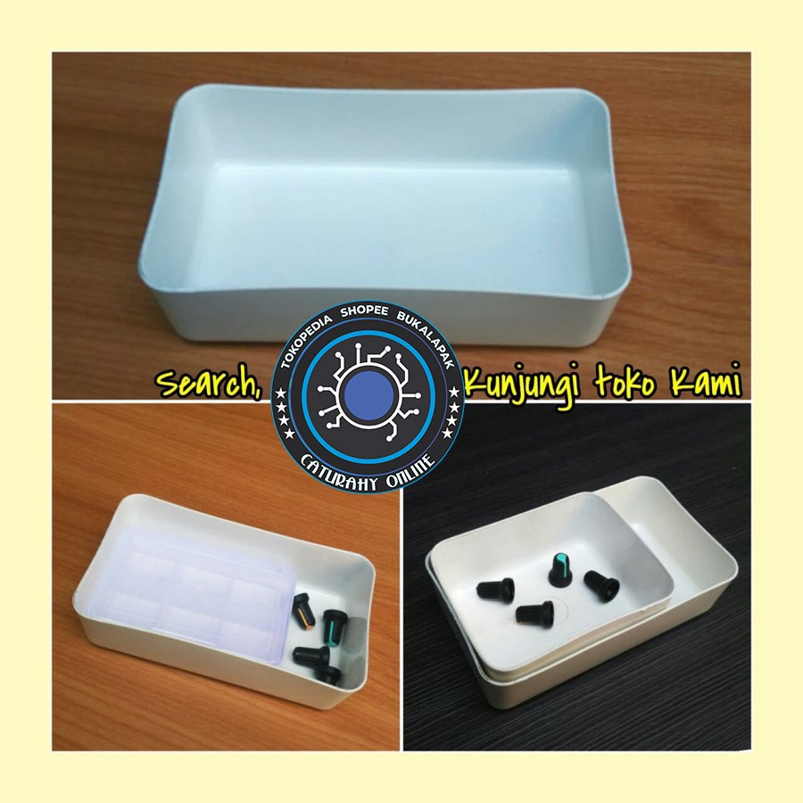 Mangkok plastik tempat komponen kancing baut rak size M