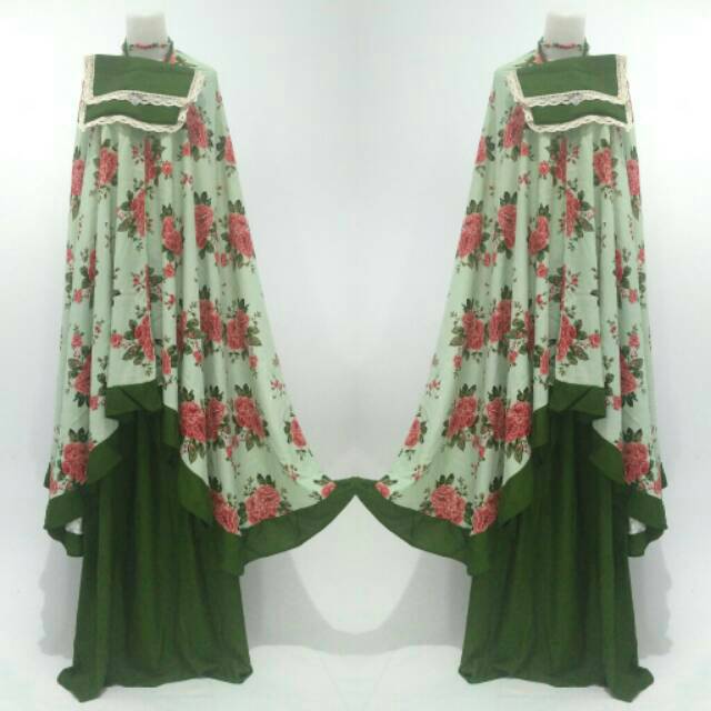 Mukena Dewasa Motif Bunga Shabby chic daisy 532 ungu mukena jumbo