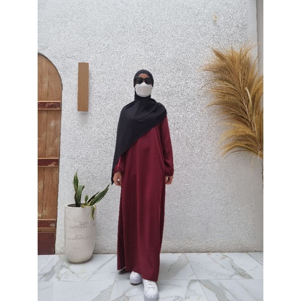 [SALE] Abaya Basic | Abaya Hitam | Abaya Turki | Abaya Arab | Gamis Busui Friendly dan Resleting Dep