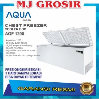 AQUA AQF 1200 R CHEST FREEZER BOX 1200 L LEMARI PEMBEKU 1200 LITER