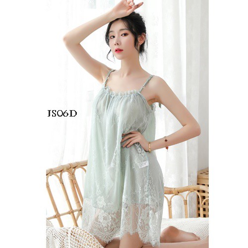 [SIAP KIRIM] BAJU TIDUR SEXY LINGERIE JUMBO SLEEPWEAR FIT TO XXL HIJAU TOSCA JS06D