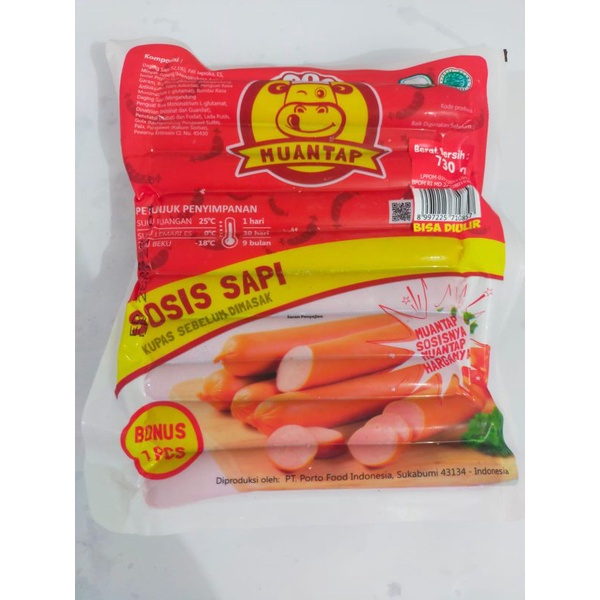 

Muantab sosis sapi isi 31 730gr