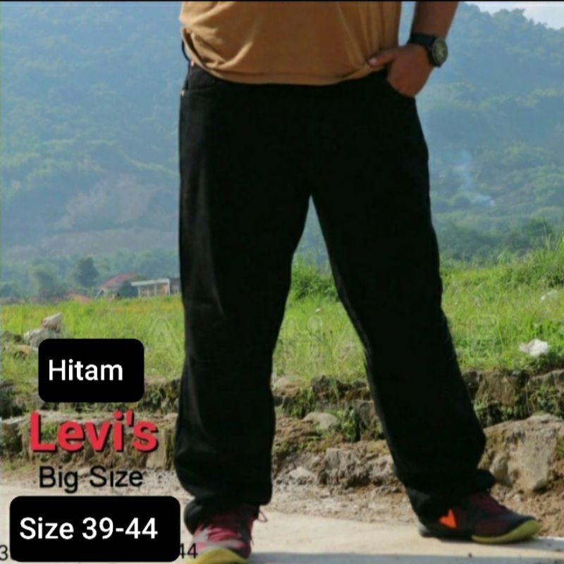 Celana Jumbo Pria Celana Jeans Panjang Standar Regular Size 39-44