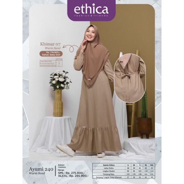 GAMIS ETHICA AYUMI 240 TWILIGHT MAUVE WARM SAND SILVER GREY
