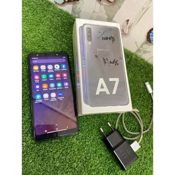 HP SAMSUNG A750 SECOND EX GARANSI RESMI / HP SAMSUNG A7 2018 6/128GB /HP SAMSUNG A7 2018 TERMURAH/ S