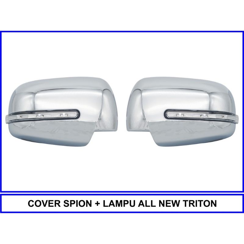 cover spion all new Triton 2016 chrome lampu