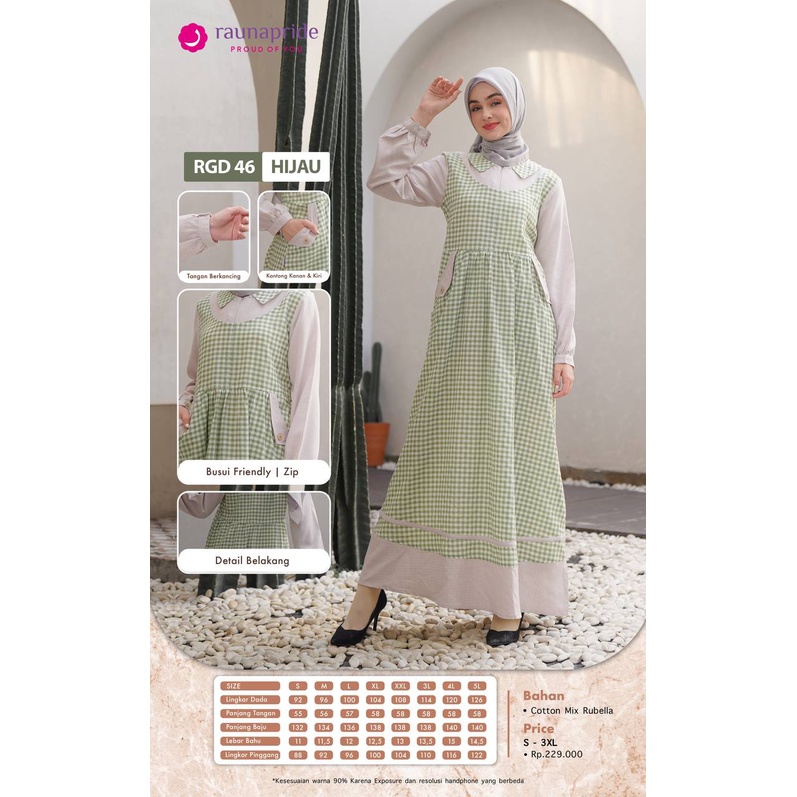 Rauna Gamis Katun / GD- 46 / Fashion Muslim