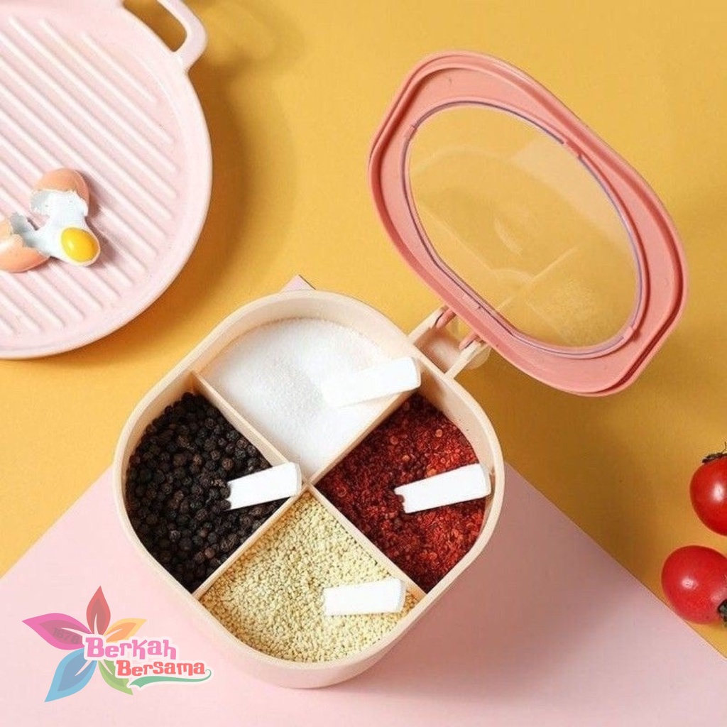 RT96 KOTAK BUMBU 4 IN 1/TEMPAT BUMBU DAPUR BAHAN PLASTIK BB6459