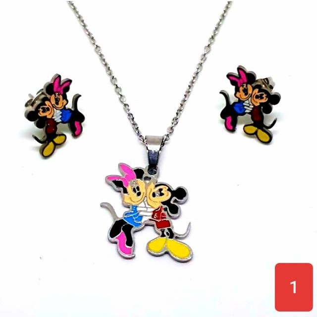 Set Perhiasan Anak Titanium ANTI KARAT SELAMANYA PGM PT49