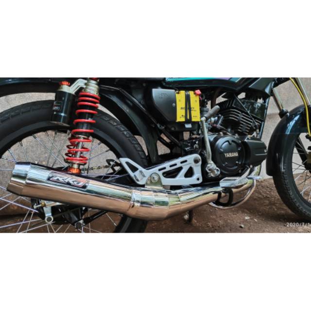 Knalpot RX-KING standar racing thailand chrome garing ngecring RKJ racing