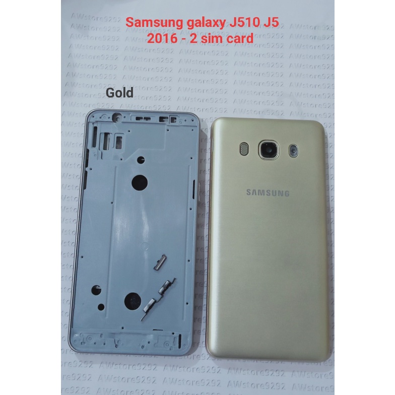 Casing Fullset Samsung Galaxy J510 J5 2016 - 2 sim card Case Full set