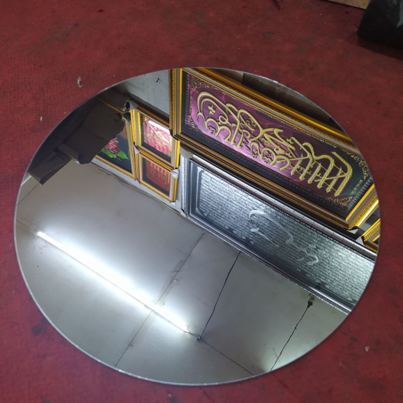 cermin bulat diameter 60 cermin aesthetic