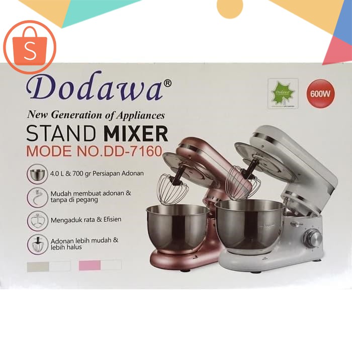 Dodawa mixer tangan berdiri putih DD-7160 Stand Mixer white