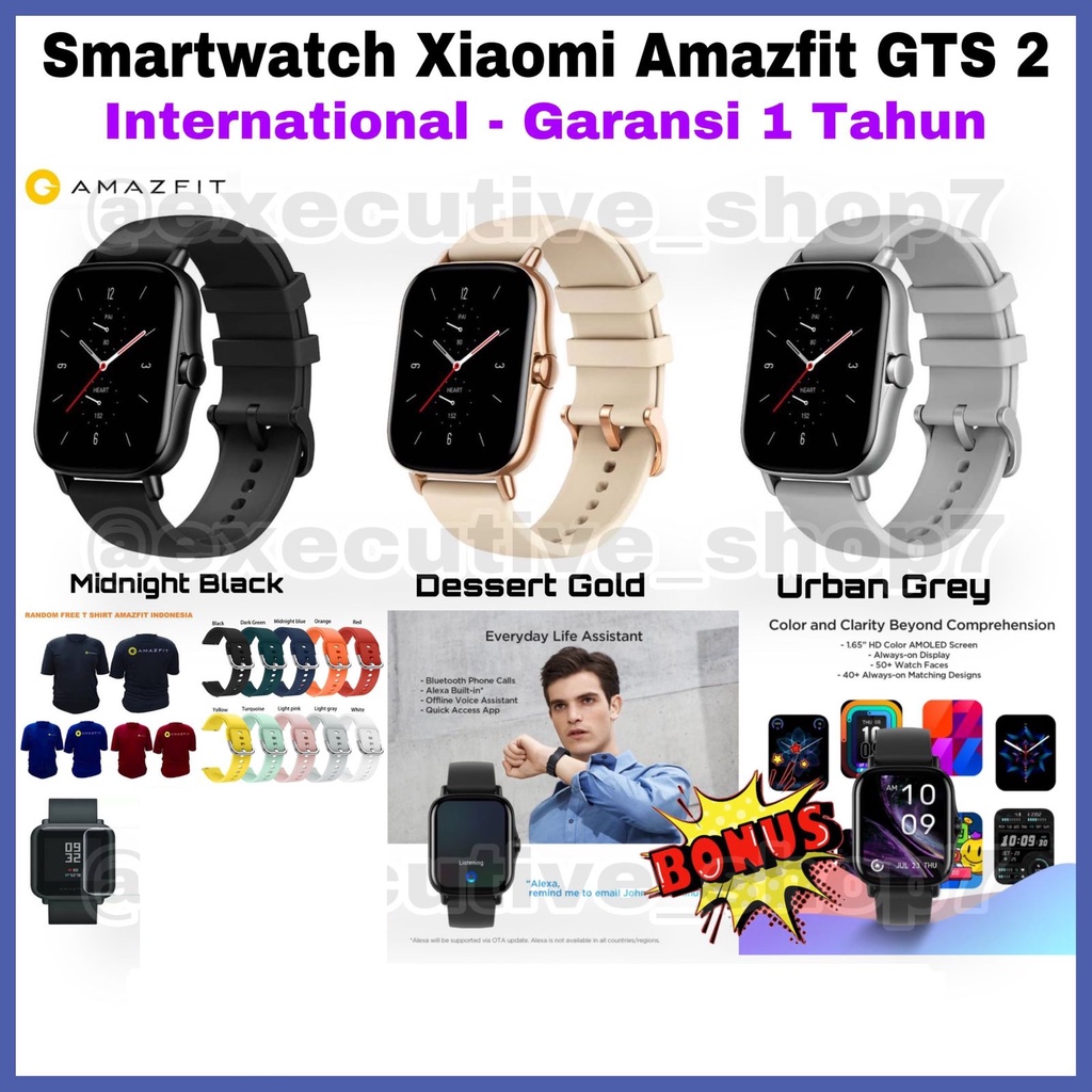 Smartwatch Amazfit GTS2 GTS 2 - Garansi 1 Tahun International