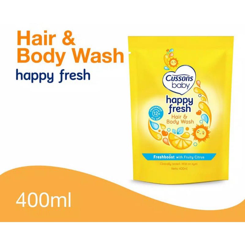 Cussons Hair and Body Wash 400 ml 400ml Sabun Mandi Bayi