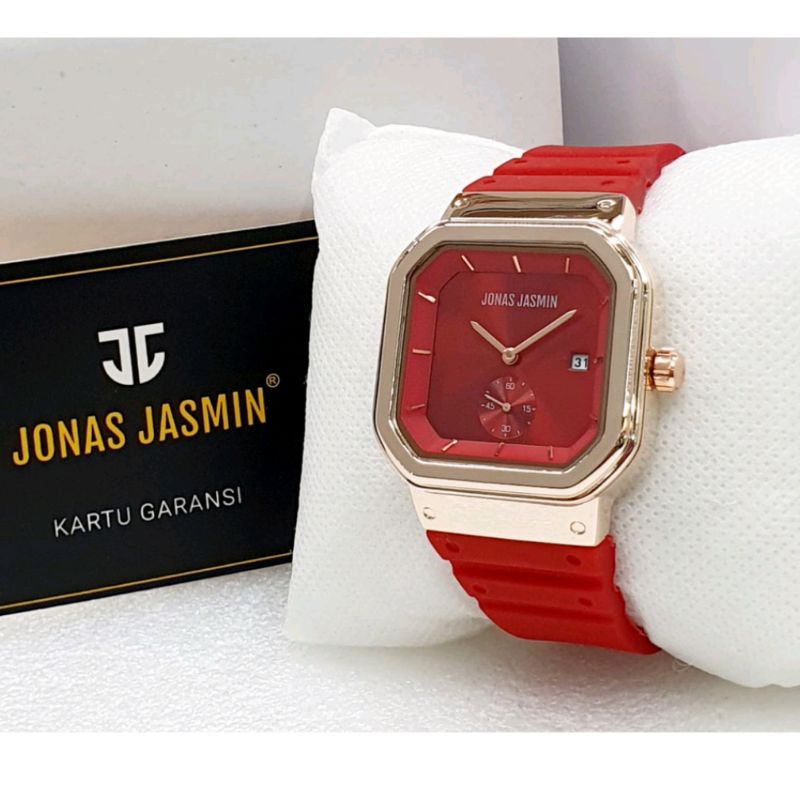 (Cod) Jam Tangan Wanita Analog Jonas Jasmin JJ2205 Rubber Original