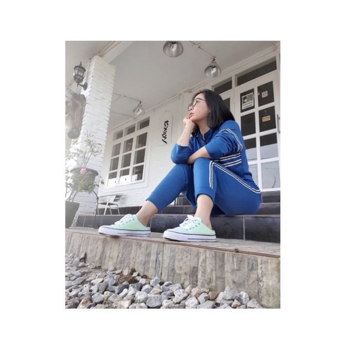 [ 4.4 Promo Puncak ] Sepatu sandal Converse allstar Mule Mint