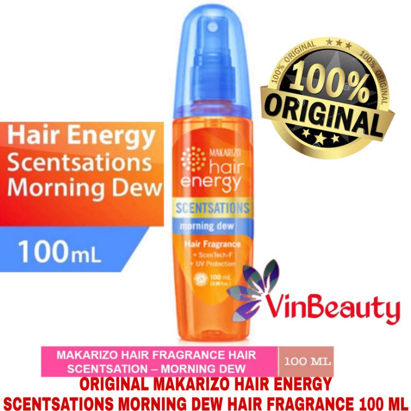 ORIGINAL MAKARIZO HAIR ENERGY PARFUM RAMBUT MORNING DEW 100 ML HAIR FRAGRANCE