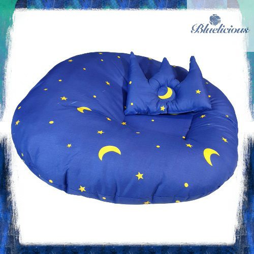 Sofa Bayi / Baby Lounger / Newborn Multifungsi Bulan Bintang Biru