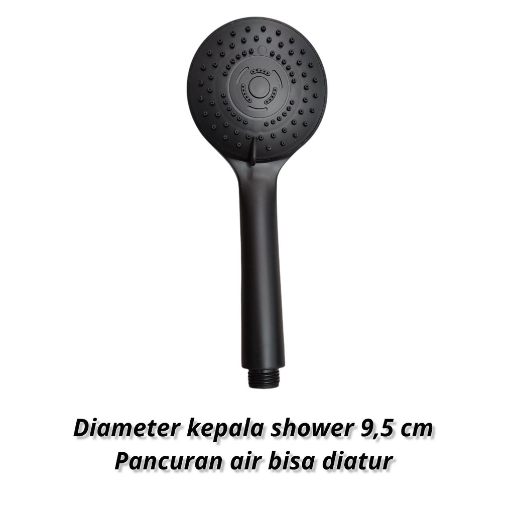 Kepala Shower Mandi Hitam Anti Karat Model Terbaru PROMO HARGA AGEN