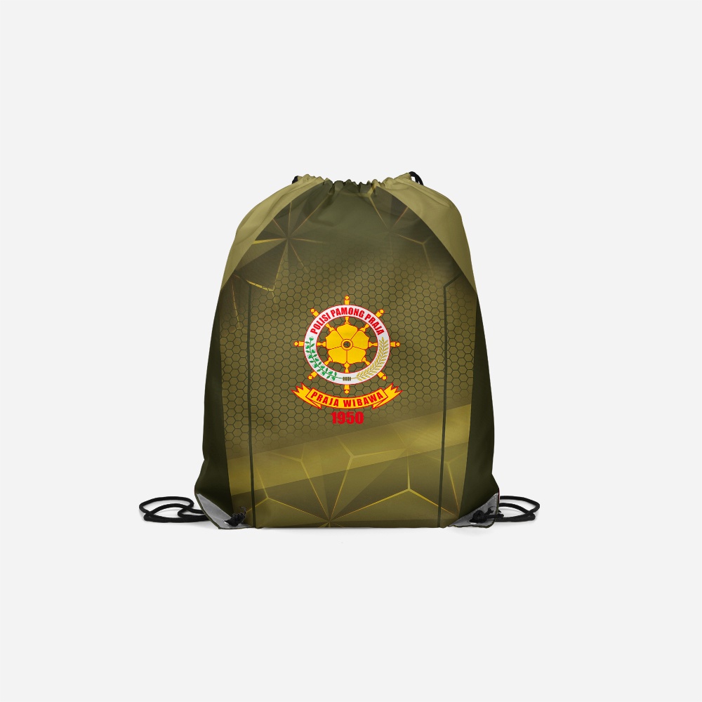 Tinishop - Tas Serut Satpol pp | String Bag Satpol pp FulPrint | Tas Satpol pp Murah