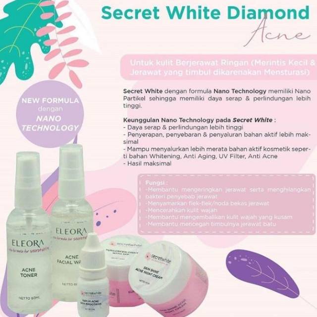 Paket secret white diamond acne eleora