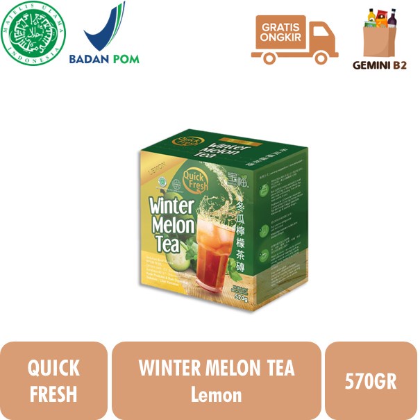 

Quick Fresh Winter Melon Tea (Buah Kundur) Rasa Lemon 570GR