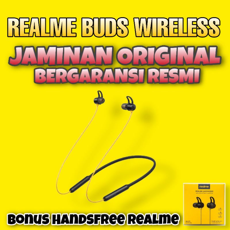 REALME BUDS WIRELESS ORIGINAL GARANSI RESMI