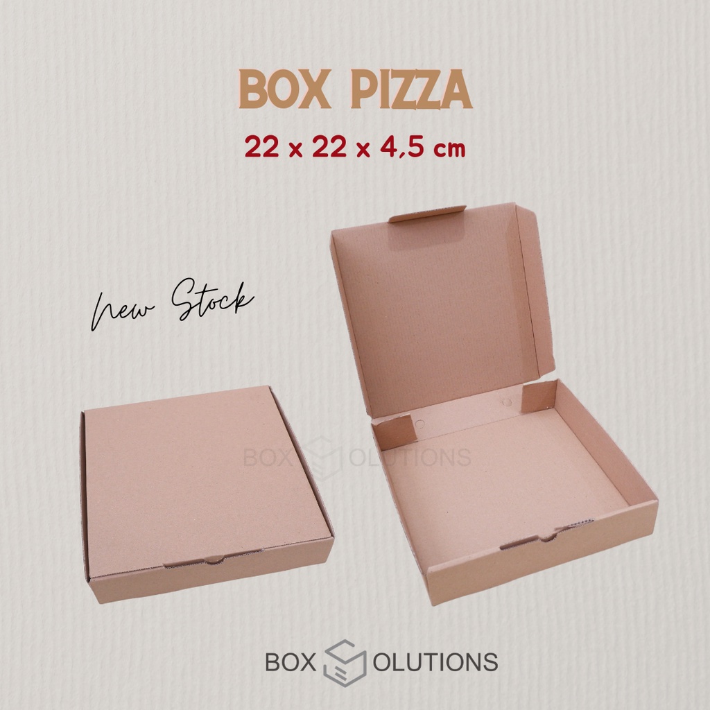 Jual Box Dus Pizza Corrugated E Flute 22 X 22 X 45 Cm Shopee Indonesia